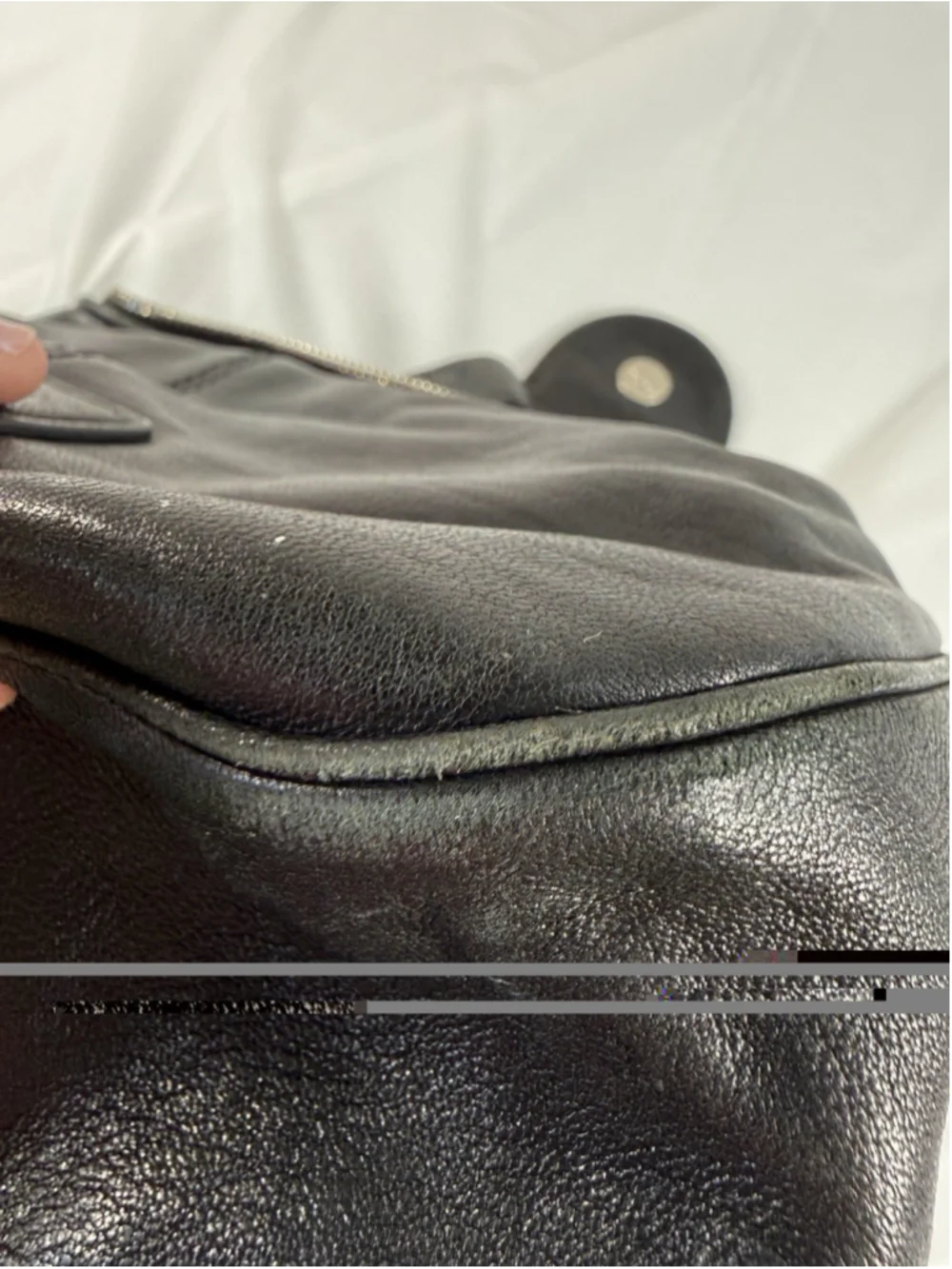 MICHAEL KORS Morgan Black Leather Hobo bag Purse vintage Y2K
